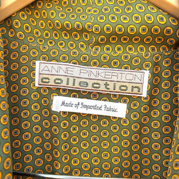 Vintage Anne Pinkerton 1980s Silk Botanical Print Holiday Festive Vest Small - Picture 3 of 7